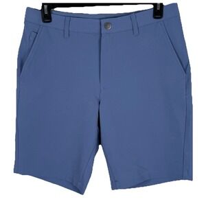 Bonobos Highland Tour Golf Shorts Mens 33x10 Blue Performance Chino Stretch
